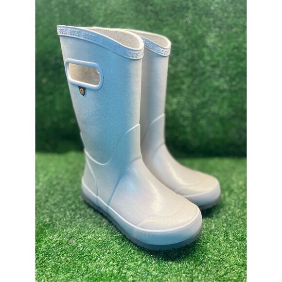 BOGS Kids' Rainboots Glitter Waterproof Gray Boots little Kids Sz 13 - Picture 2 of 10